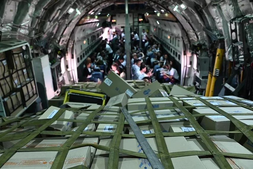 Aeronaves da FAB chegaram a Parintins transportando equipamentos e insumos para a opera&ccedil;&atilde;o humanit&aacute;ria de sa&uacute;de. Foto: Divulga&ccedil;&atilde;o